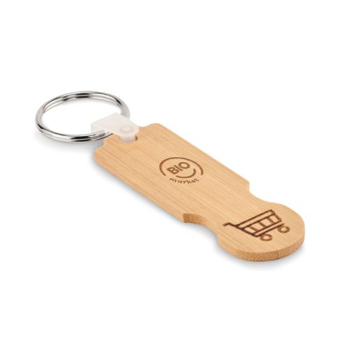 Schlüsselanhänger mit Einkaufswagenmünze - Bild 1